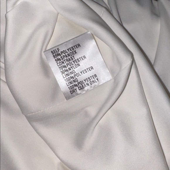 NEW Tadashi Shoji Isadora Embroidered Crepe Ivory White Gown Sz 14 - Picture 4 of 12